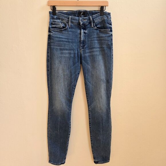 Mother The Looker Skinny Jeans 29 Dark Wash High Rise Slim Classic Minimalist - Picture 2 of 16